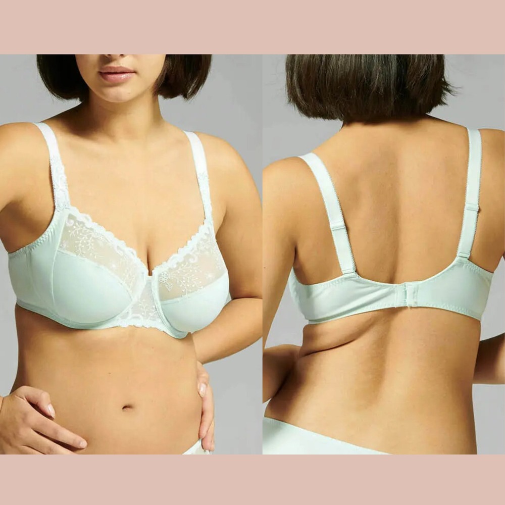 NWT SIMONE PERELE [ 32F ] Delice Full‎ Bust Contour Bra in Sea Green #7000